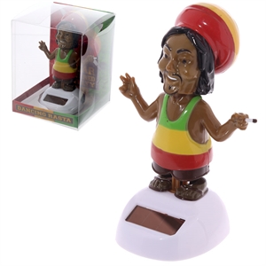 Solcelle figur Rastafari Jamaica Reggae h12cm - Se flere Solcelle figurer og Spejle